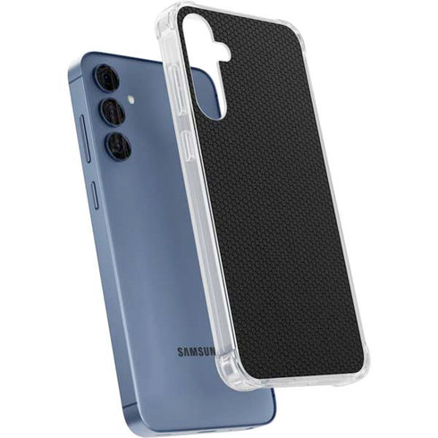 Specialty Vinyl Black Hex Texture Galaxy S24 Clear Case